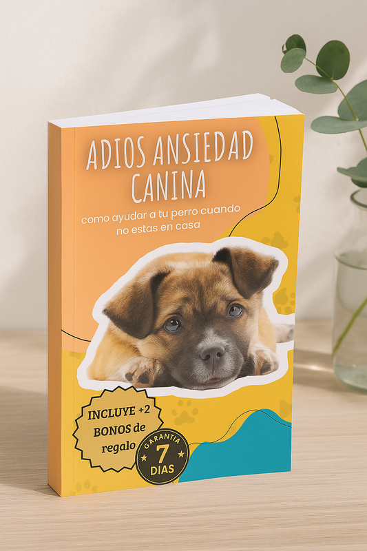 Tu perro no es desobediente. Aprende a reconocer y calmar su ansiedad con pasos simples y prácticos.